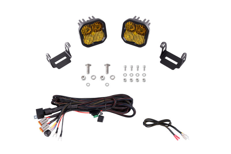21-25 Ford F-150 Diode Dynamics DD7367 SSC2 Stage Series Backlit Ditch Light Kit - Pro White Combo