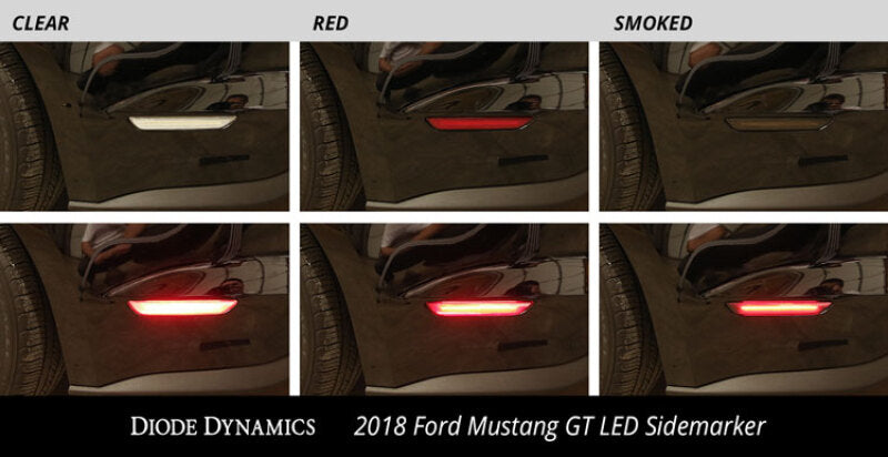 15-23 Ford Mustang Diode Dynamics DD5003 LED Sidemarkers - Red (Pair)