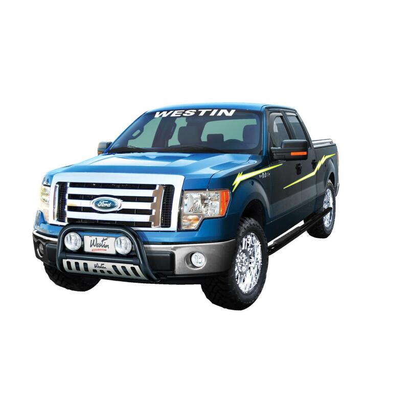 09-14 Ford F-150 SuperCrew Westin 72-37405 Wade In-Channel Wind Deflector 4pc - Smoke