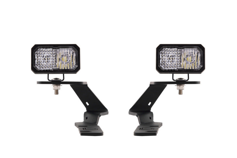 19-23 Ford Ranger Diode Dynamics DD6587 Stage Series 2in LED Ditch Light Kit Sport - White Combo