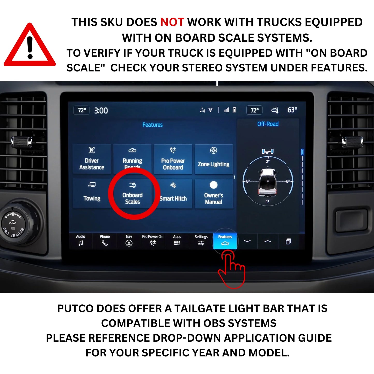 21-23 Ford F-150 / 21-22 Raptor Putco 760060-13 Freedom Blade LED Tailgate Light Bar