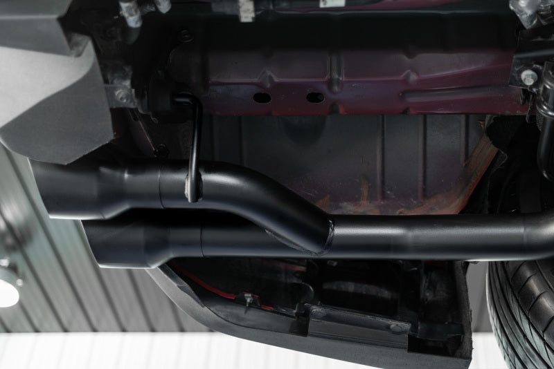 2018-2020 Ford Mustang GT 5.0L MBRP Armor BLK 2.5in Black Coated Non Active Dual Axle Back Exhaust - 4in Dual Wall Tips