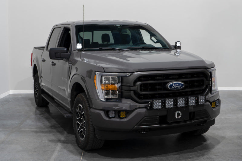 21-25 Ford F-150 Diode Dynamics DD7372 SS3 Stage Series Backlit Ditch Light Kit - Yellow Pro Combo
