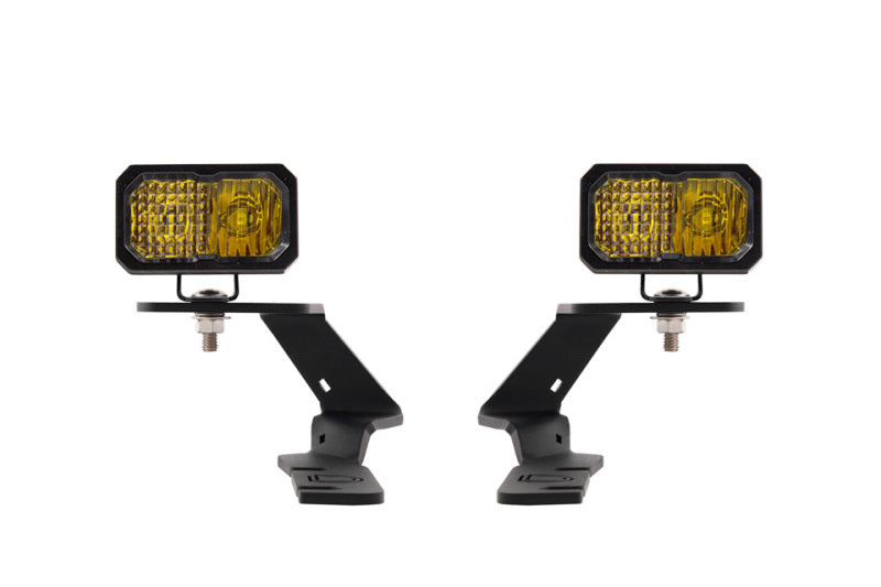 19-23 Ford Ranger Diode Dynamics DD6588 Stage Series 2in LED Ditch Light Kit - Sport Yellow Combo