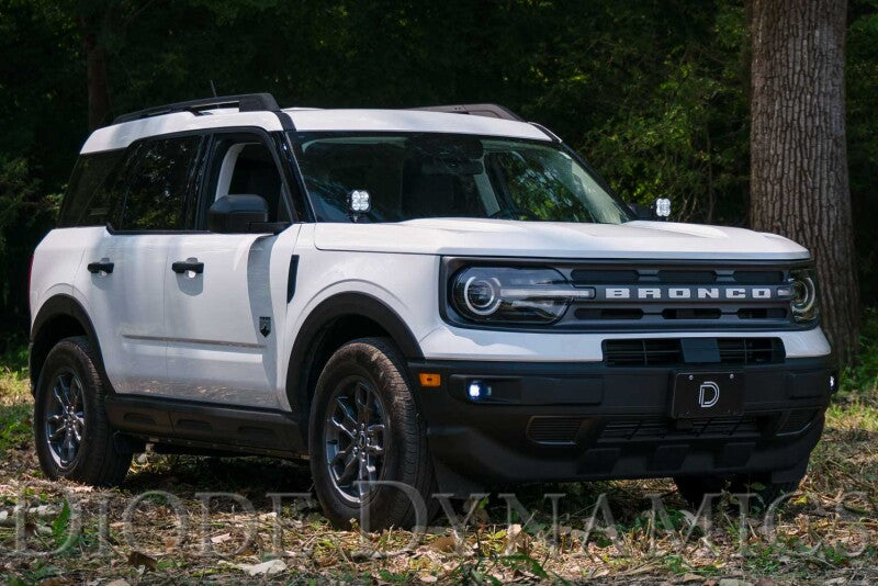 21-25 Ford Bronco Sport Diode Dynamics DD7138 SS3 LED Ditch Light Kit Sport White Combo