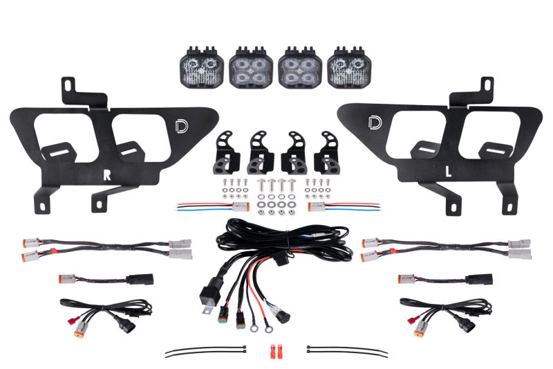 21-23 Ford F-150 Diode Dynamics DD7310 SS3 LED Fog Pocket Kit - White Sport
