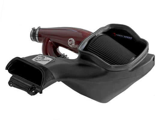 17-25 Ford F-150 / Raptor / 18-25 Navigator / 18-25 Expedition aFe 57-10031KR Track Series Red Kevlar Carbon Fiber C/A Intake System w/Black Pro 5R Filter