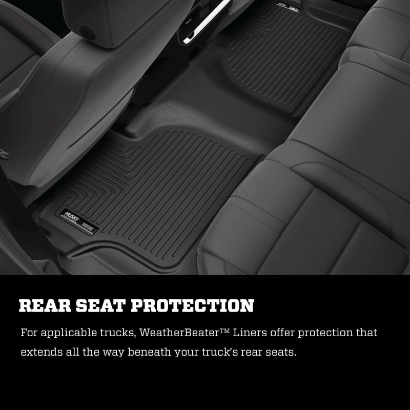 19-25 Ford Ranger Husky Liners 13791 WeatherBeater Front Floor Liners - Black