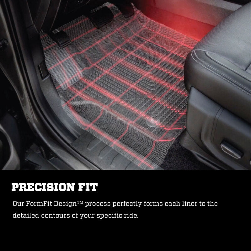 19-25 Ford Ranger CC/SuperCrew Husky Liners 94171 Weatherbeater Front & 2nd Seat Floor Liners - Black
