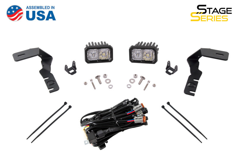 19-23 Ford Ranger Diode Dynamics DD6585 Pro SS3 LED Ditch Light Kit - White Combo