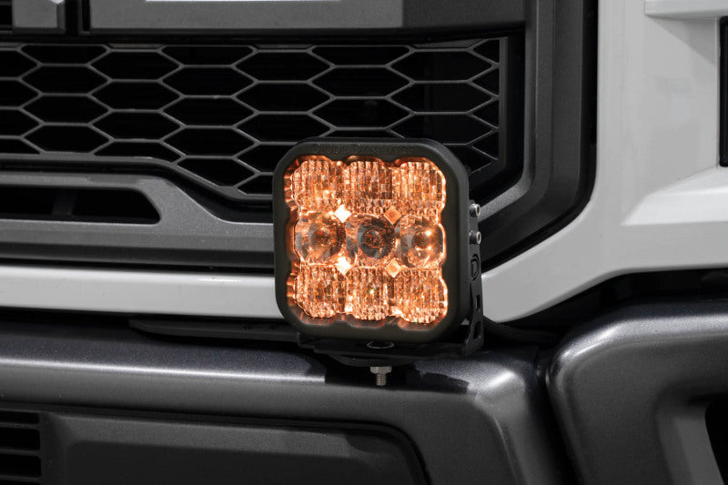 17-20 Ford Raptor Diode Dynamics DD7348 SS5 Bumper LED Pod Light Kit - Pro White Combo