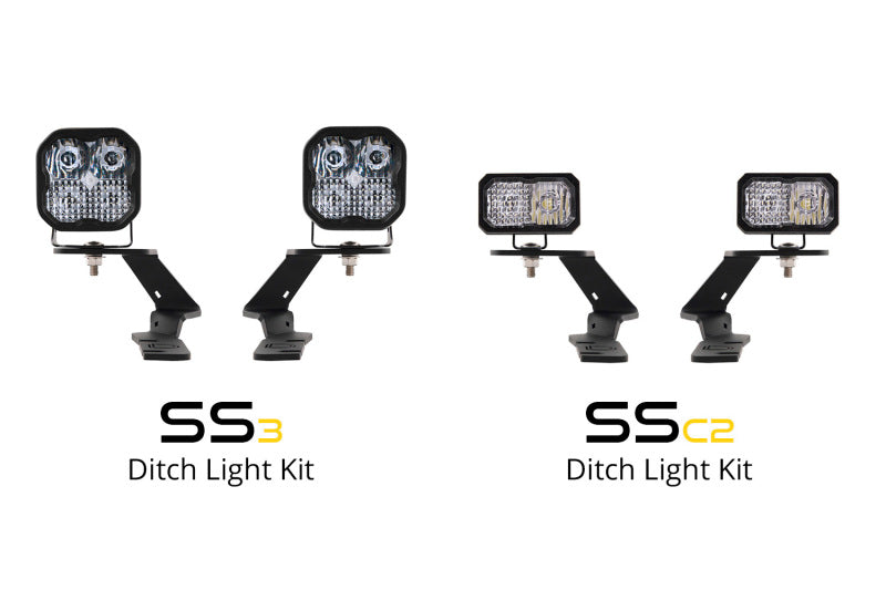 19-23 Ford Ranger Diode Dynamics DD6587 Stage Series 2in LED Ditch Light Kit Sport - White Combo