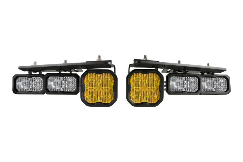 21-25 Ford Bronco Diode Dynamics DD7183 Stage Series Fog Pocket Kit - Yellow Max