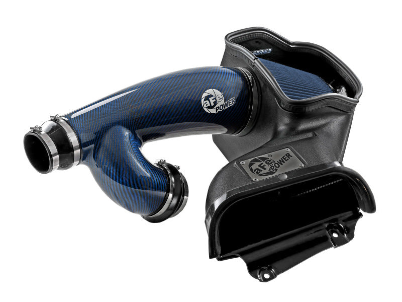 17-25 Ford F-150/Raptor / 18-25 Expedition/Navigator aFe 57-10031RL Track Series Blue Kevlar Carbon Fiber C/A Intake System w/Black Pro 5R Filter