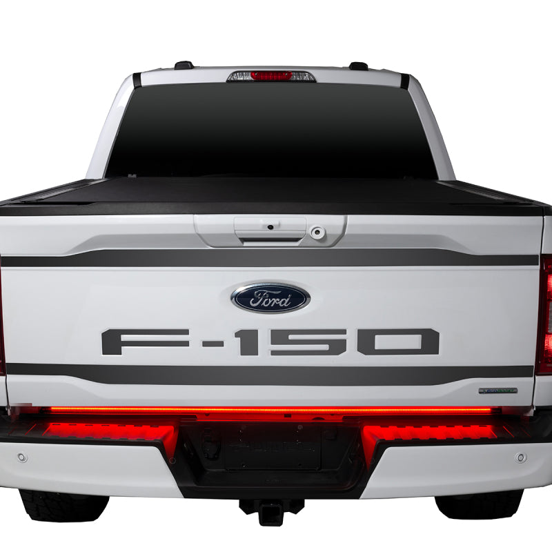 21-23 Ford F-150 Putco 9203060-17 60In Direct Fit Red Blade Kit Tailgate Bars w Factory LED Taillamps