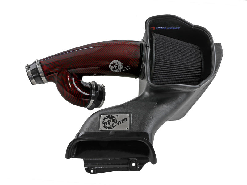17-25 Ford F-150 / Raptor / 18-25 Navigator / 18-25 Expedition aFe 57-10031KR Track Series Red Kevlar Carbon Fiber C/A Intake System w/Black Pro 5R Filter