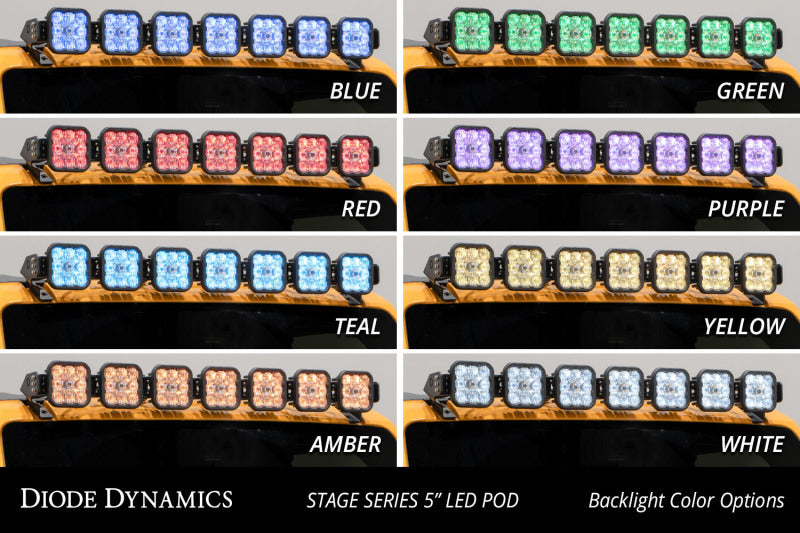 21-25 Ford Bronco Diode Dynamics DD7264 SS5 Pro CrossLink Windshield - White Combo Lightbar Kit