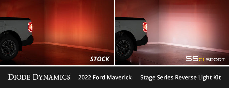 22-24 Ford Maverick Diode Dynamics DD7755 C1 Pro Stage Series Reverse Light Kit