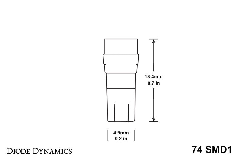 10-14 Ford Raptor Diode Dynamics DD0120P 74 SMD1 LED - Green (Pair)