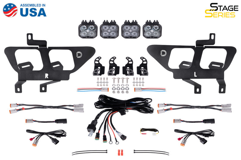 21-23 Ford F-150 Diode Dynamics DD7314 SS3 LED Fog Pocket Kit - White Max