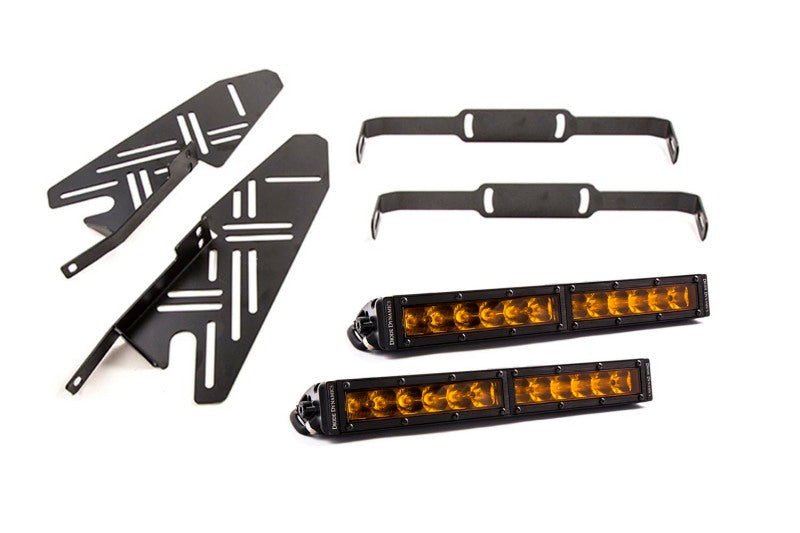 17-20 Ford Raptor Diode Dynamics DD6218 SS Fog Kit 12.0 In - Amber Driving