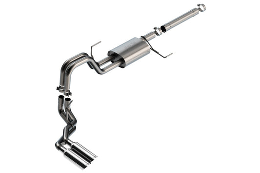 21-25 Ford F-150 Powerboost 3.5L V6 2WD & 4WD Borla 140904 4DR 3in, 2.25in S-TYPE Catback w/ Chrome Tips