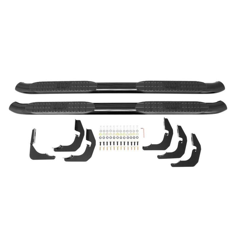 09-14 Ford F-150 SuperCrew Westin 21-23525 PRO TRAXX 4 Oval Nerf Step Bars - Black