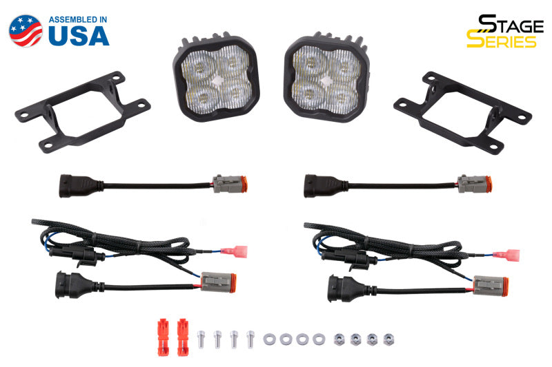 21-25 Ford Bronco Diode Dynamics DD6991 SS3 Pro Type AS Kit ABL - White SAE Fog