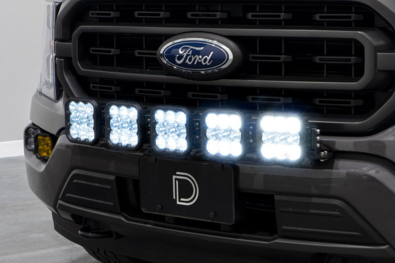 21-23 Ford F-150 Diode Dynamics DD7317 SS5 Grille CrossLink Lightbar KitSport - White Combo